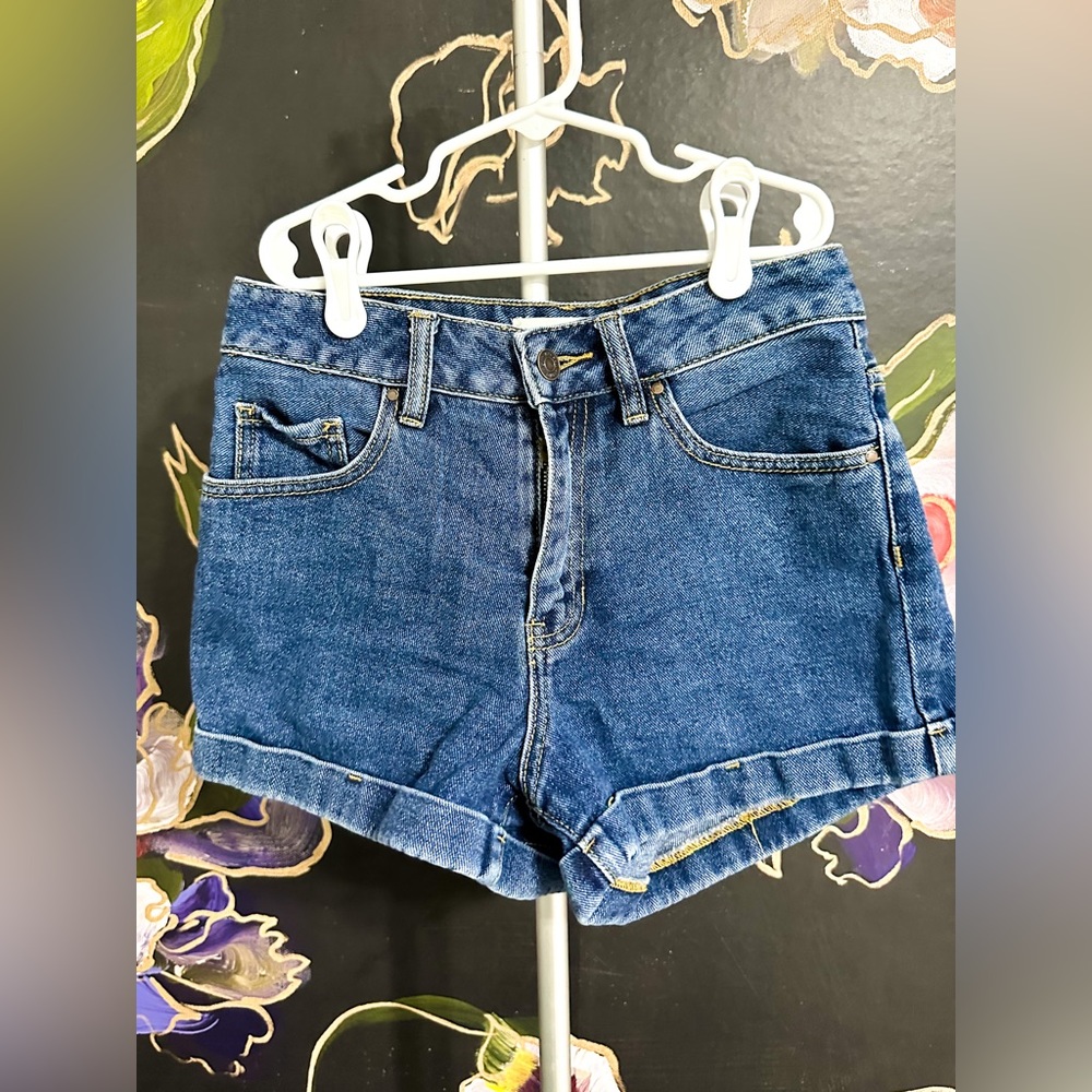 Pacsun Timmy Blue Denim Mom Shorts